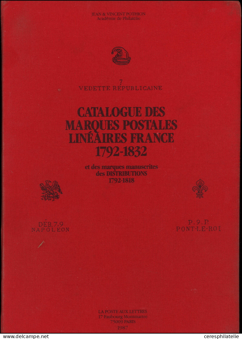 Pothion, Catalogue Des MP Linéaires De France, 1792-1832, TB - Other & Unclassified