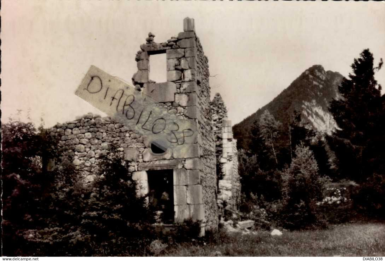 SAINT-PIERRE D ' ENTREMONT     ( ISERE ET SAVOIE  )  RUINES DU CHATEAU DE MONTBEL - Saint-Pierre-d'Entremont