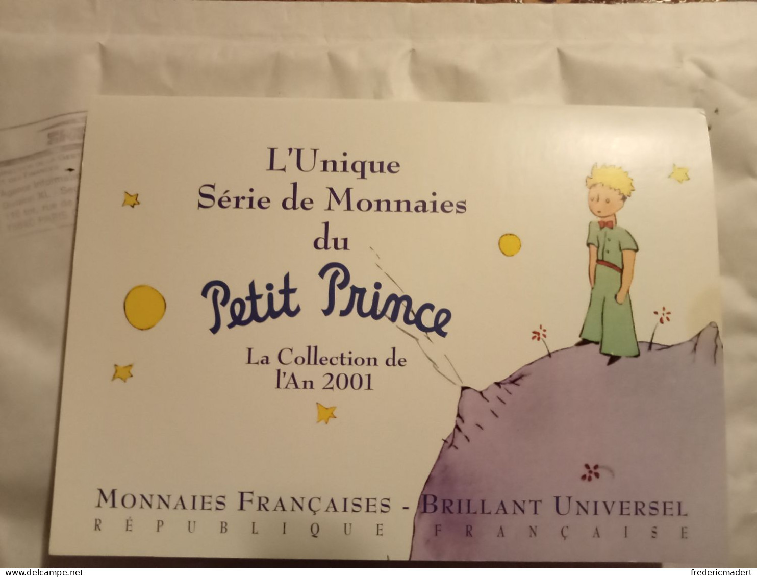 Coffret Francs - France - L'Unique Série: Le Petit Prince 2001 - Collections