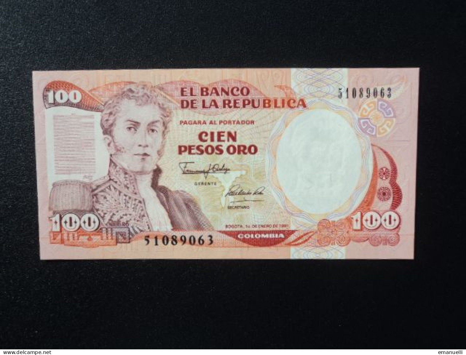 COLOMBIE : 100 PESOS ORO   1.1.1991   P 426e     NEUF - Colombia