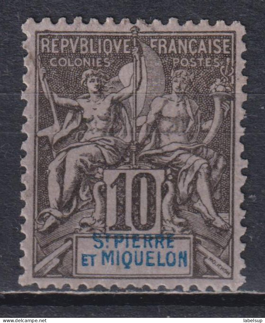 Timbre Oblitéré De Saint Pierre Et Miquelon De 1892 N° 63 MNG - Gebraucht