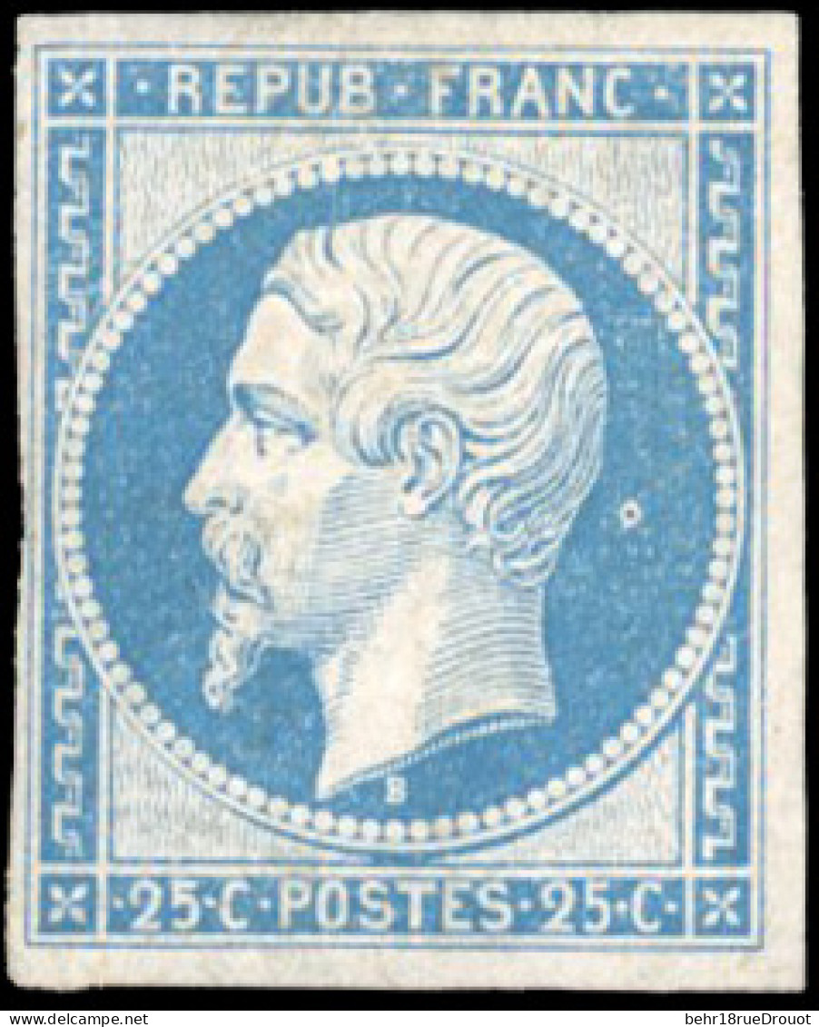 * 10 - 25c. Bleu. Petite Froissure Mais Frais. TB. - 1852 Louis-Napoléon