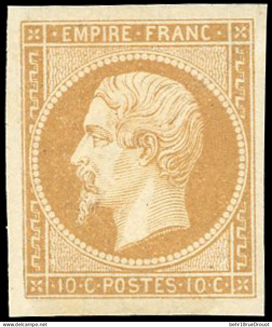 * 13A - 10c. Bistre. Points De Rouille. B. - 1853-1860 Napoléon III