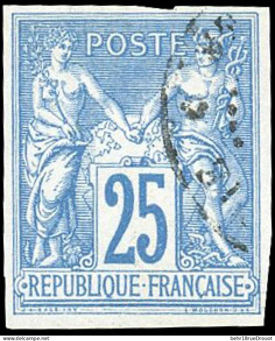 Obl. 35 - 25c. Bleu. Obl. TB. - Autres & Non Classés