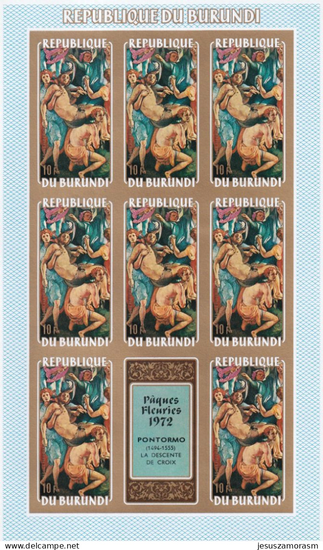 Burundi Nº 498sd Al 502sd SIN DENTAR En Hojas De 8 Series - Unused Stamps