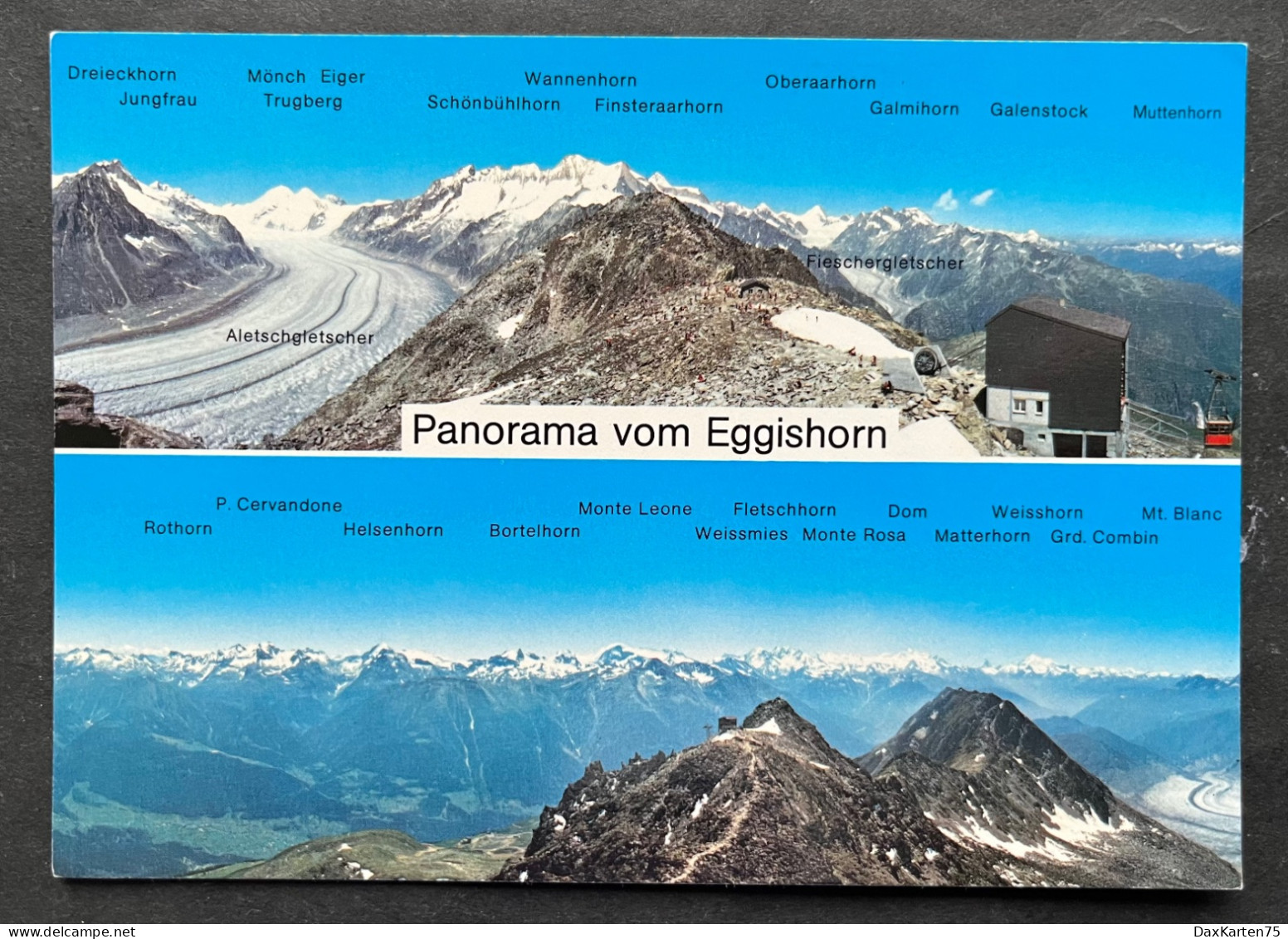 Panorama Vom Eggishorn/ Seilbahn - Fiesch