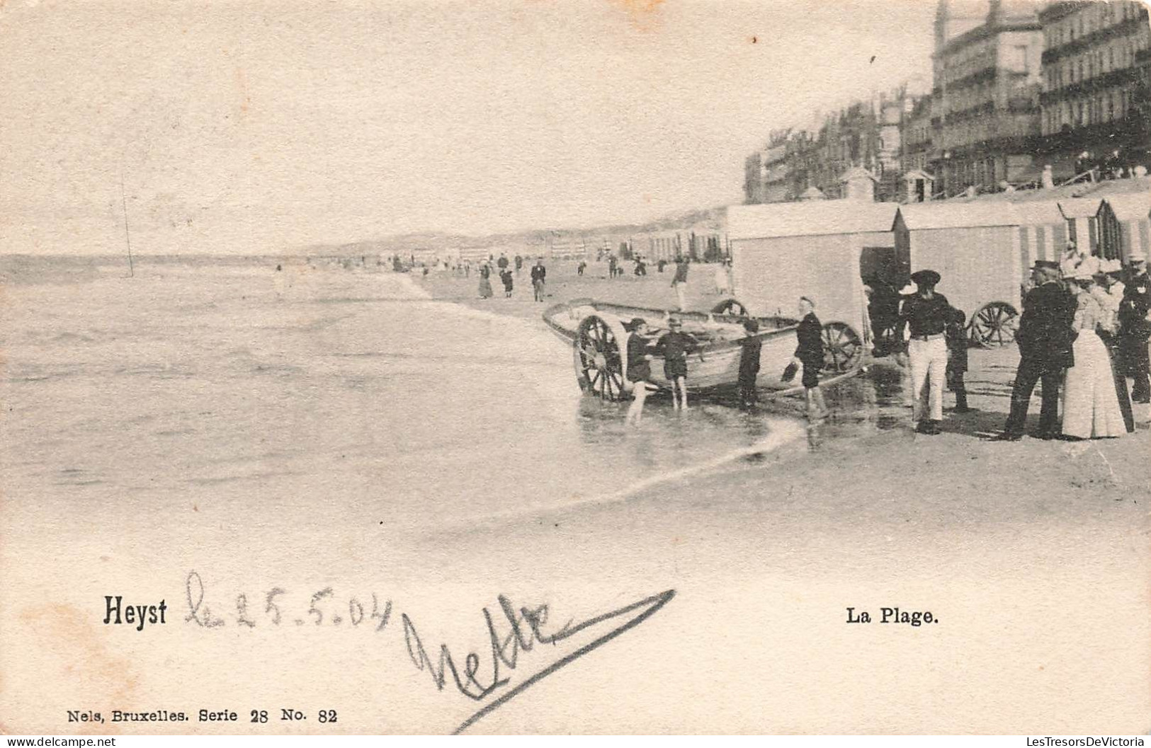 BELGIQUE - Heist - Vue Sur La Plage - Animé - Carte Postale Ancienne - Heist