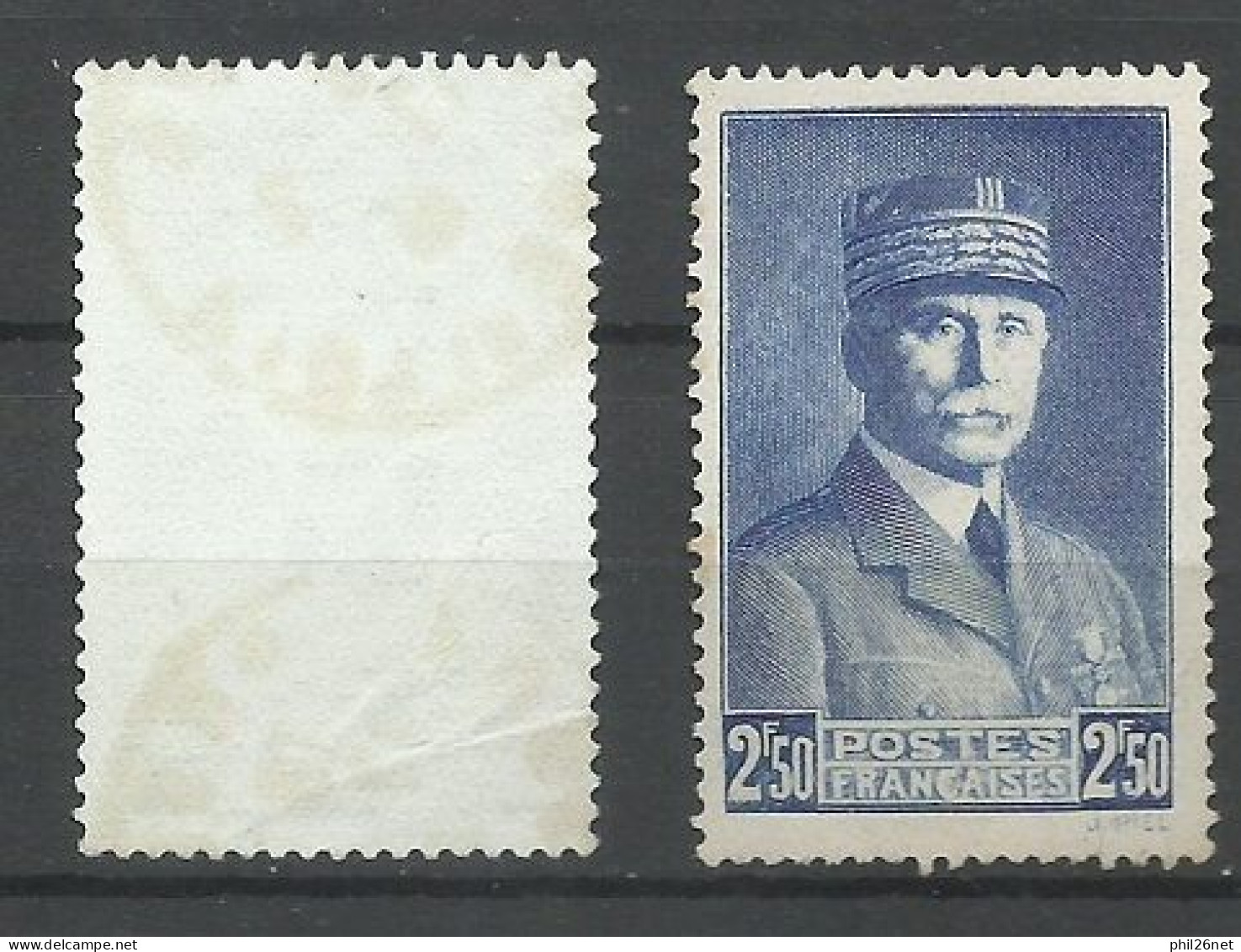 France  N° 473 Pétain 2F50  Bleu Clair   Oblitéré Le 17/02/1941 B/TB  Le 473  Pour Comparer    Voir Scans    Soldé ! ! ! - Gebruikt