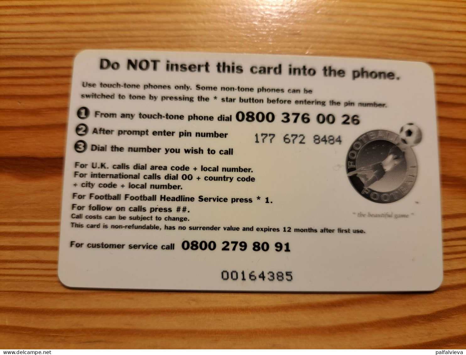 Prepaid Phonecard United Kingdom - Football, Neil Lennon - Emissions Entreprises