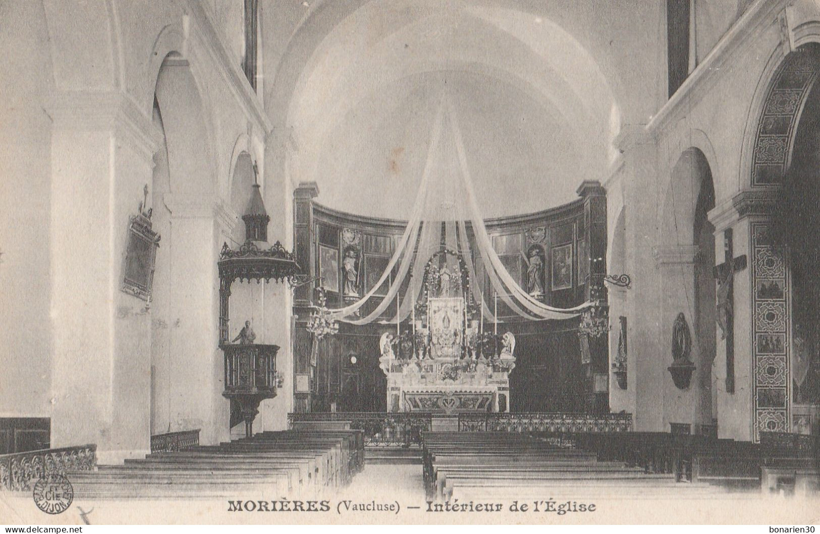 CPA  84 MORIERES INTERIEUR DE L'EGLISE - Morieres Les Avignon