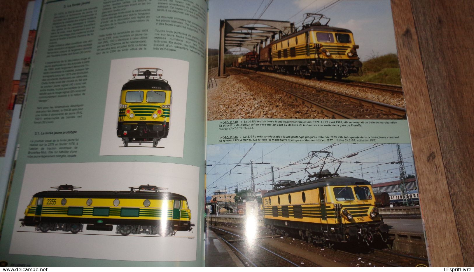 EN LIGNES Revue Ferroviaire N° 116 SNCB NMBS Chemins de Fer Locomotives Electriques Série 23 4ème P Wagons Cellulaires