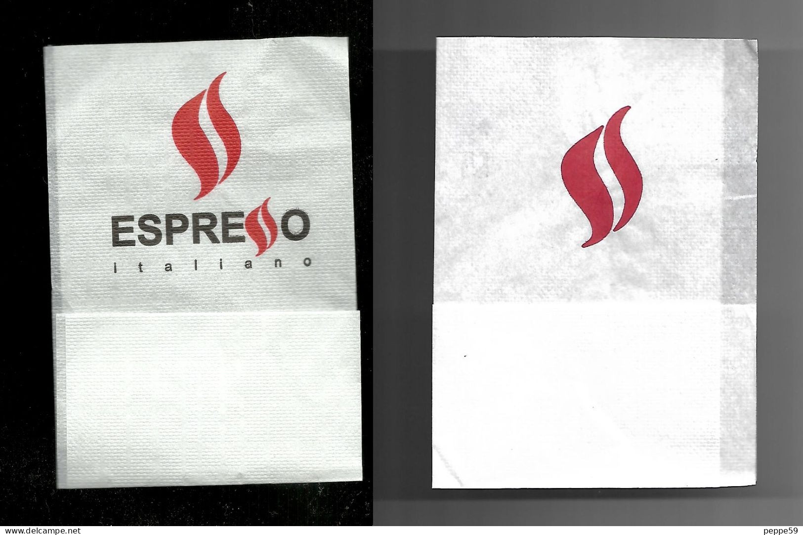 2 Tovagliolini Da Caffè - Espresso Italiano - Serviettes Publicitaires