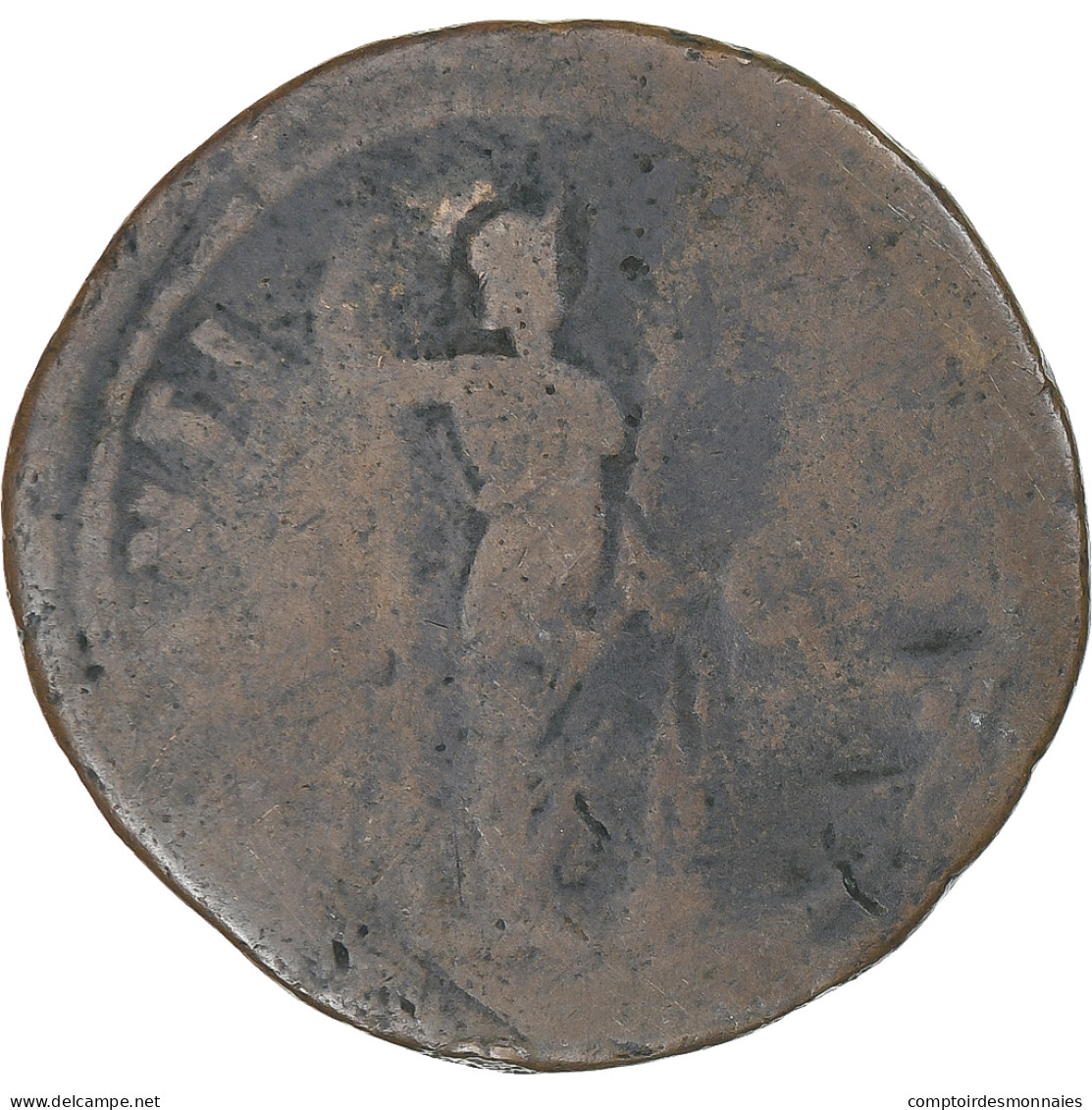 Domitien, As, 87, Rome, TB, Bronze, RIC:550 - Les Flaviens (69 à 96)