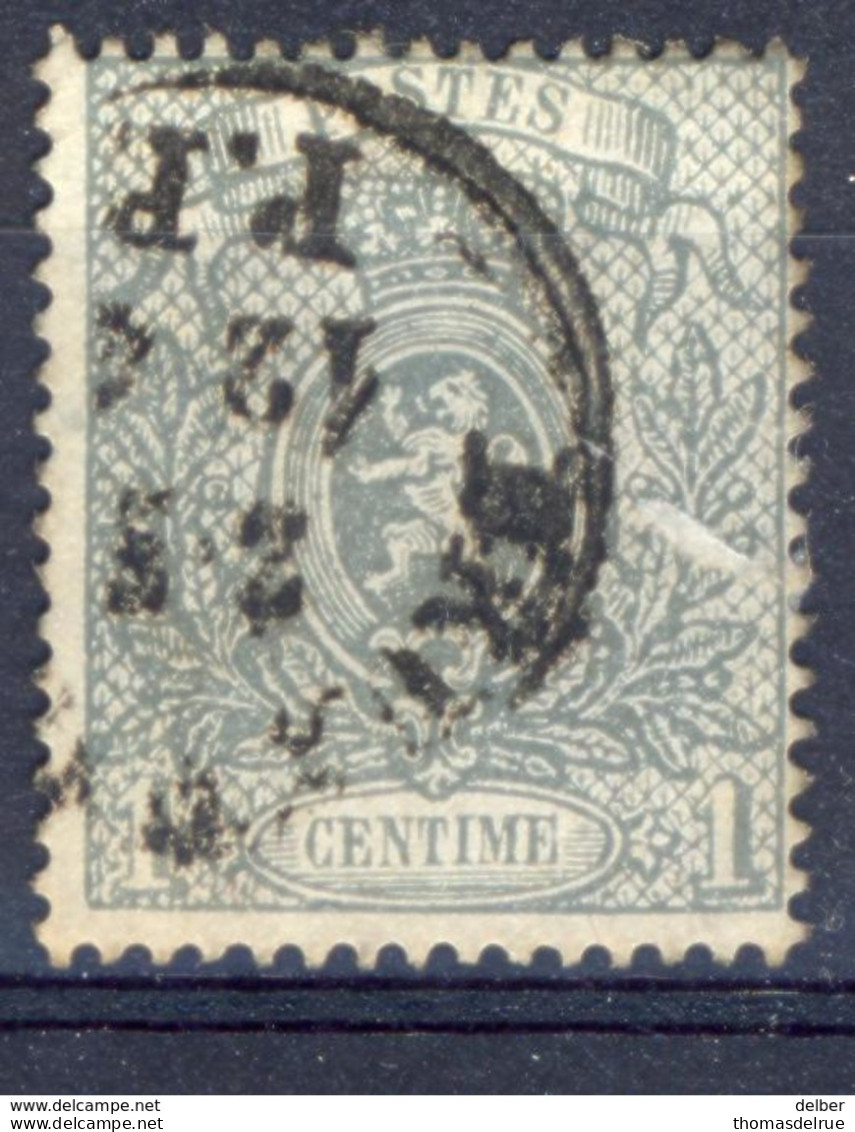 Px831:N°23A:Tanding: 15 : Drukwerkstempel: BRUXELLES P.P. - 1866-1867 Petit Lion