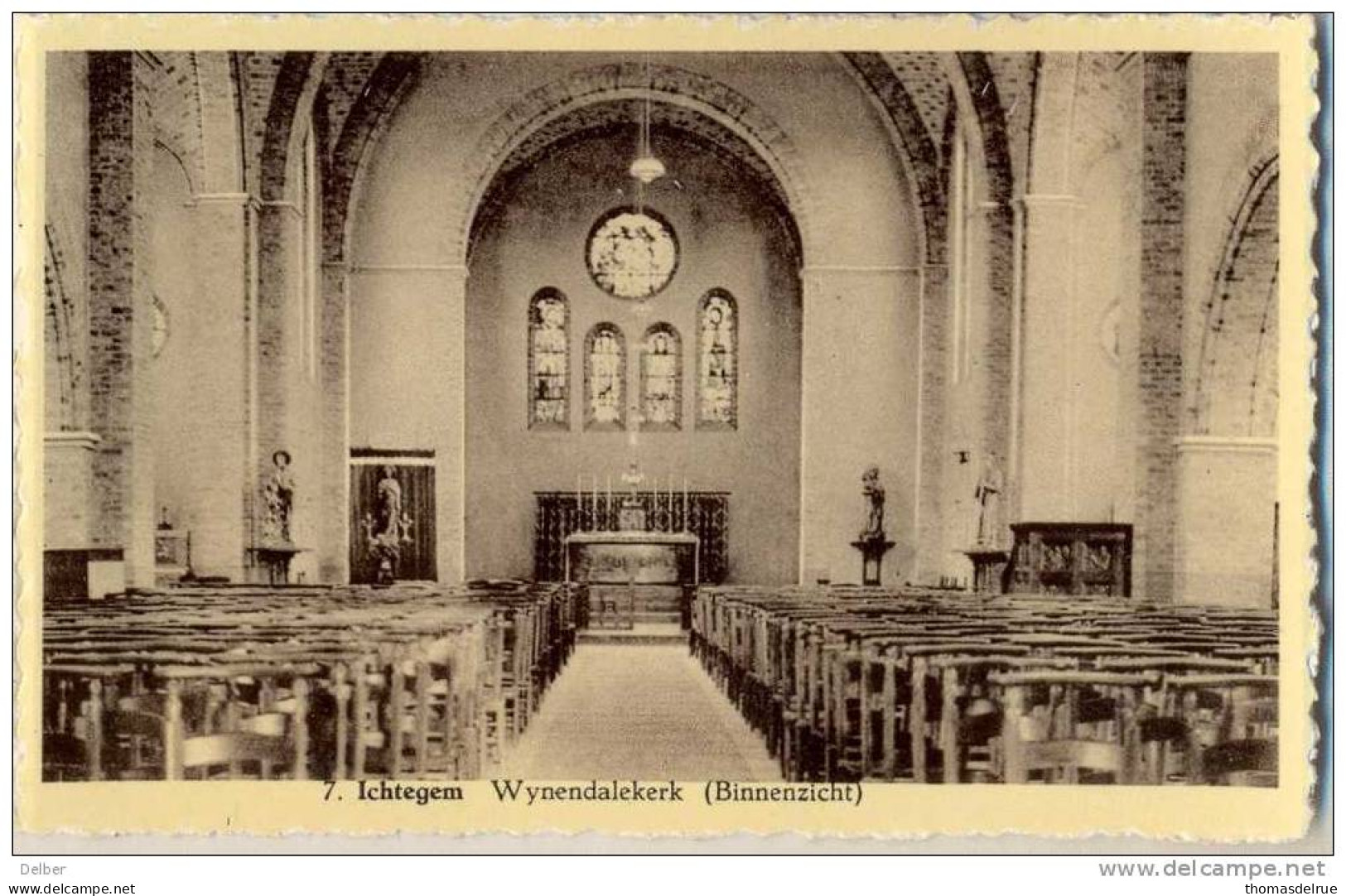 _F257: 7 . ICHTEGEM  Wynendalekerk ( Binnenzicht) Is  Intussen Torhout... - Torhout