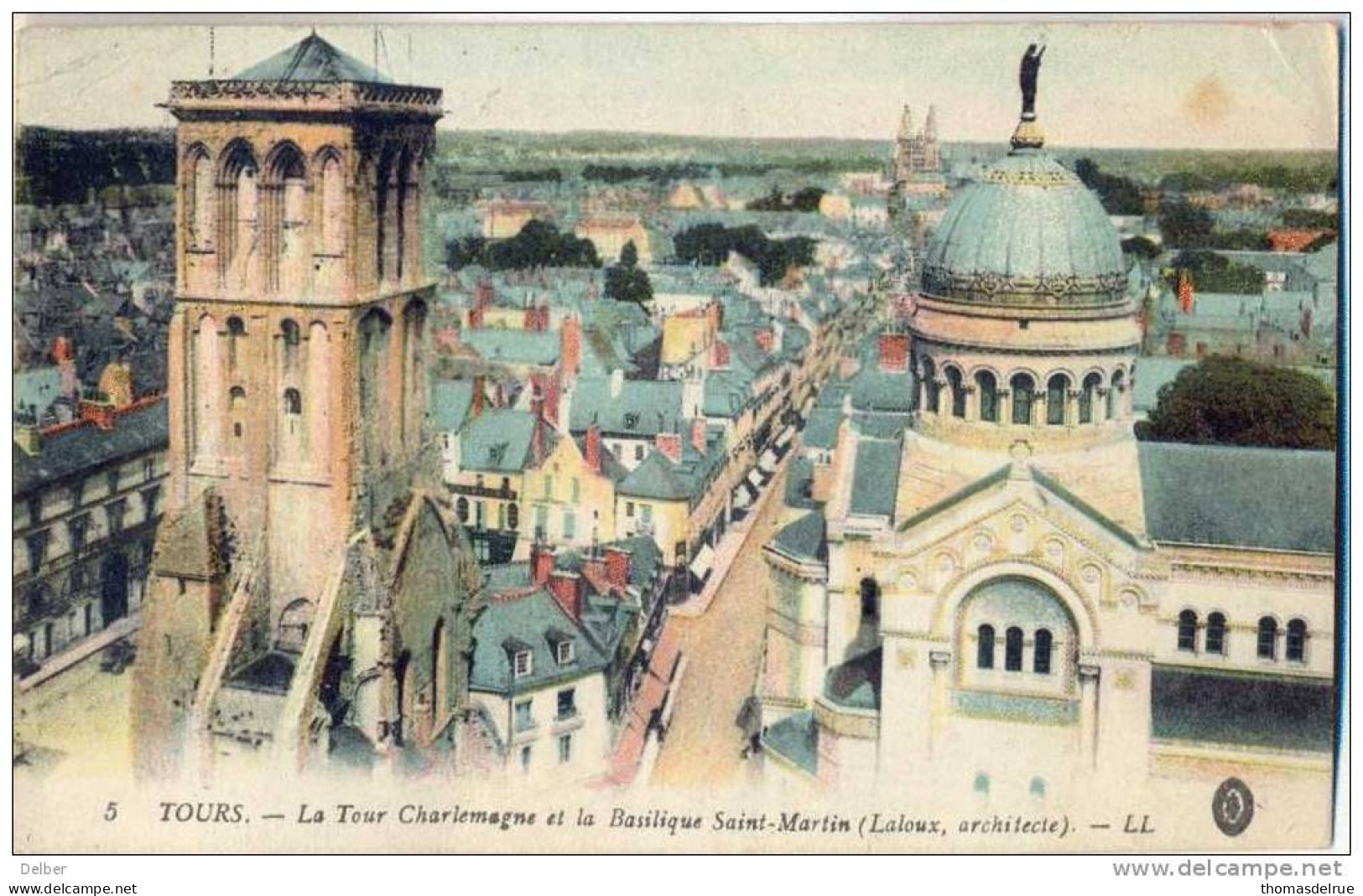 _G960:5 - TOURS  - LA TOUR CHARLEMAGNE... > Rousbrugge ...( Geen A.S.) 1916 - Zone Non Occupée