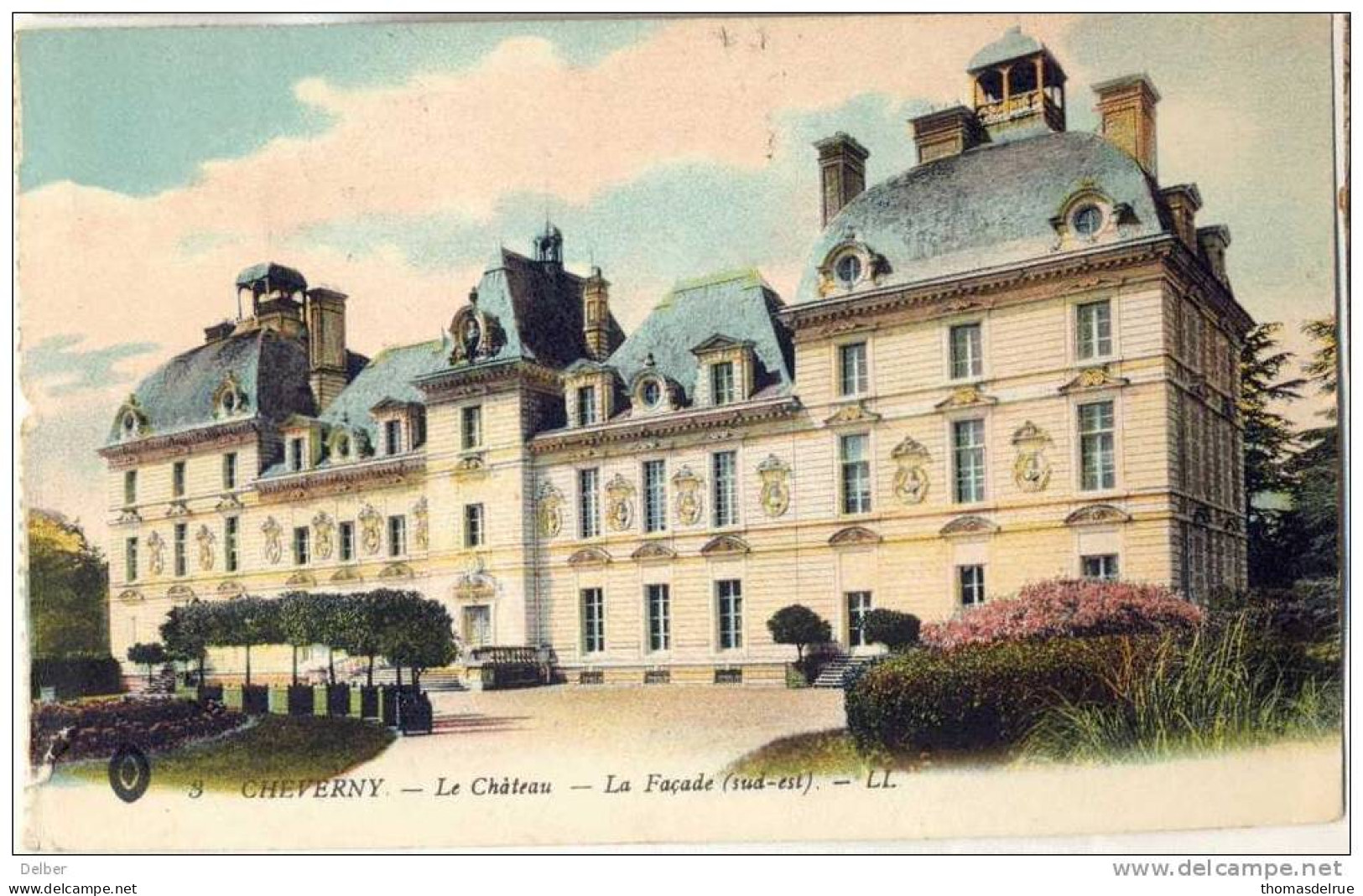 _G973:pk>Beveren S/Yser: Aankomst:ROUSBRUGGE-HARIN GHE  10 IV 1917  < 3: CHEVERNY - Le Château - La Façade Sud-est - Not Occupied Zone