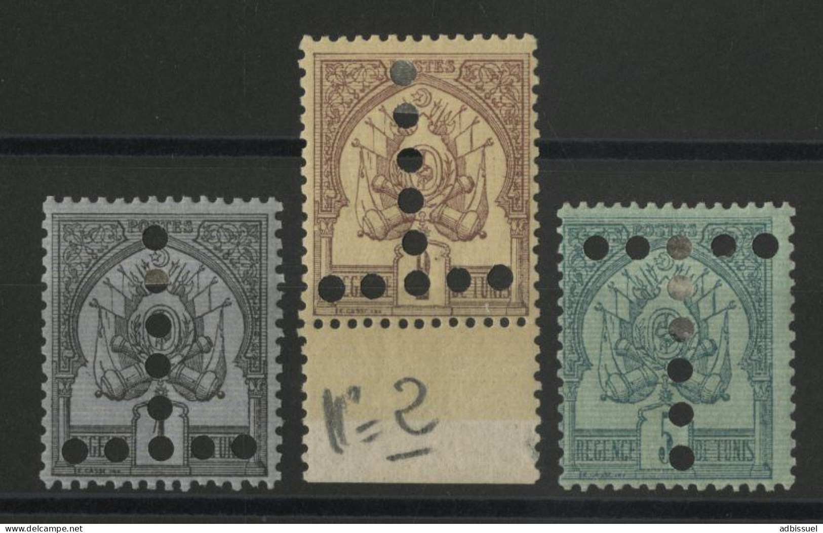 TAXE N° 1Aa + 2Aa + 3A Neufs * (MH) Cote 85 € Avec Le Fond Ligné Horizontalement TB - Timbres-taxe