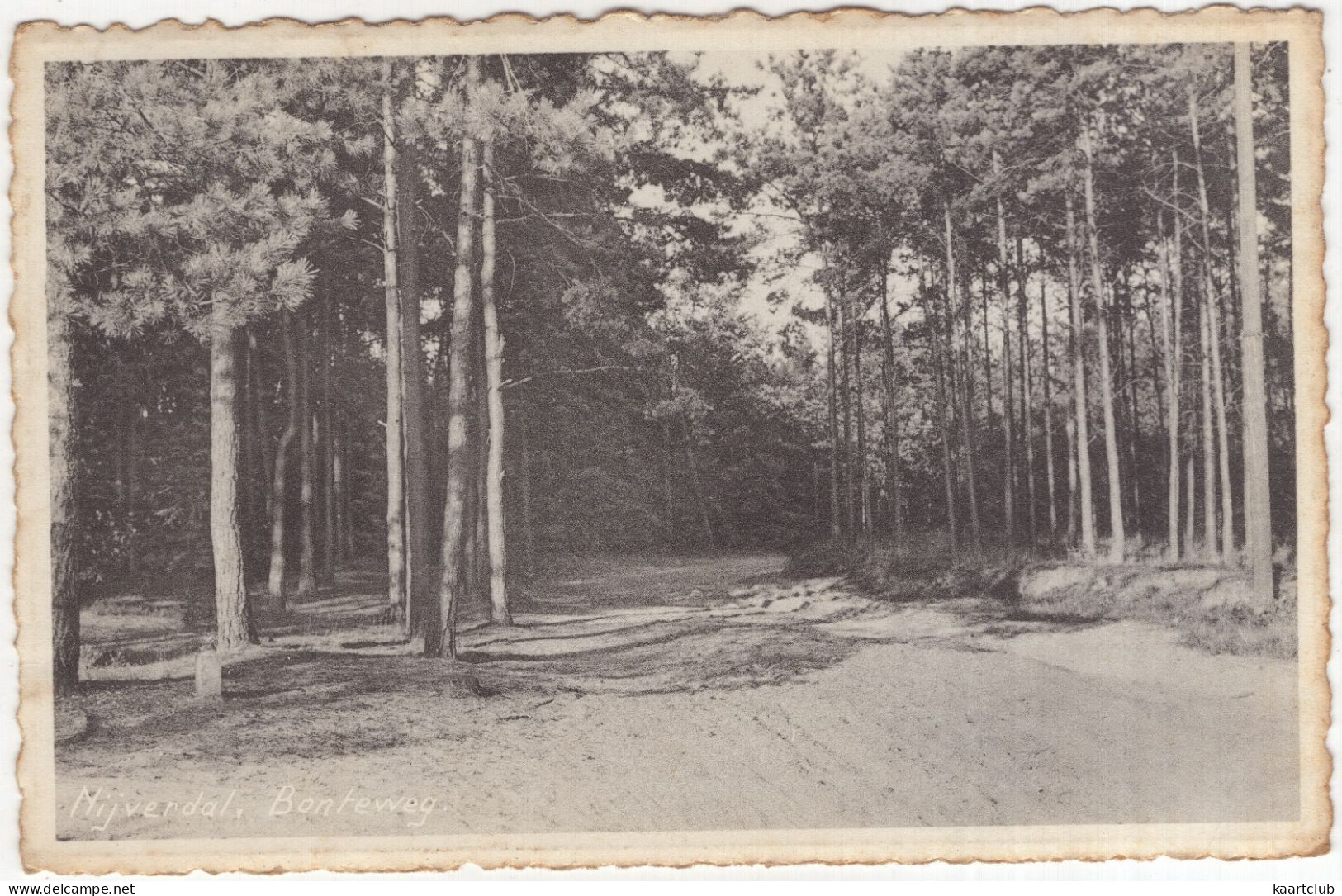 Nijverdal. Bonteweg - (Overijssel, Nederland/Holland) - 1953 - (Wesley 288 - Uitg.: Alferink's Boekhandel, Nijverdal) - Nijverdal