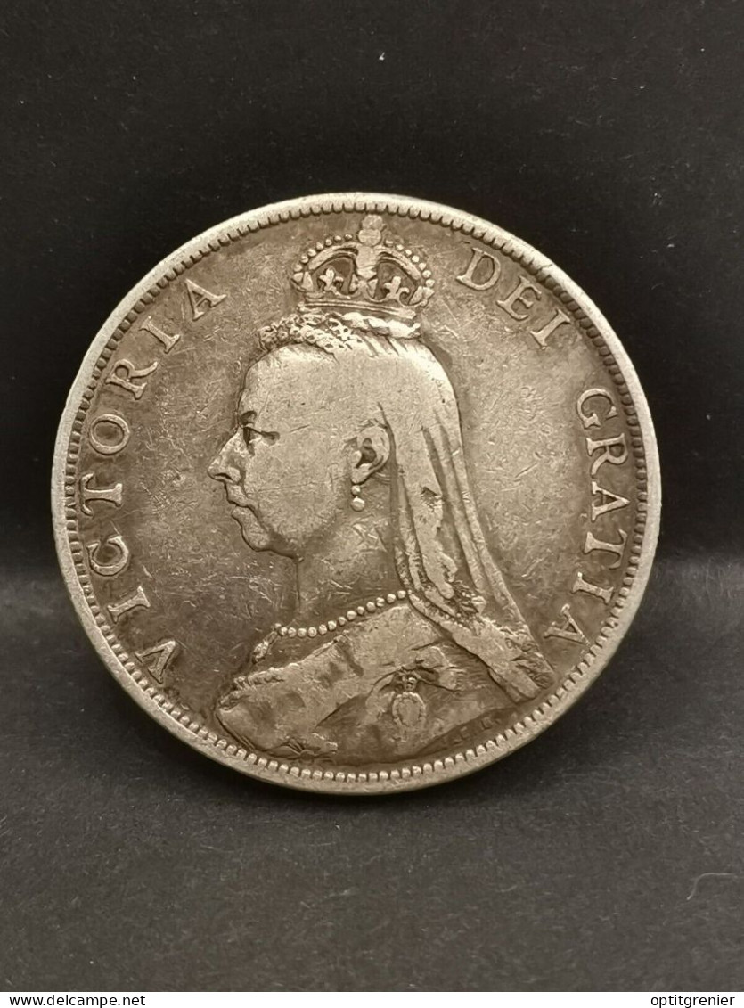 1 FLORIN ARGENT 1889 VICTORIA ROYAUME UNI / UNITED KINGDOM - J. 1 Florin / 2 Shillings