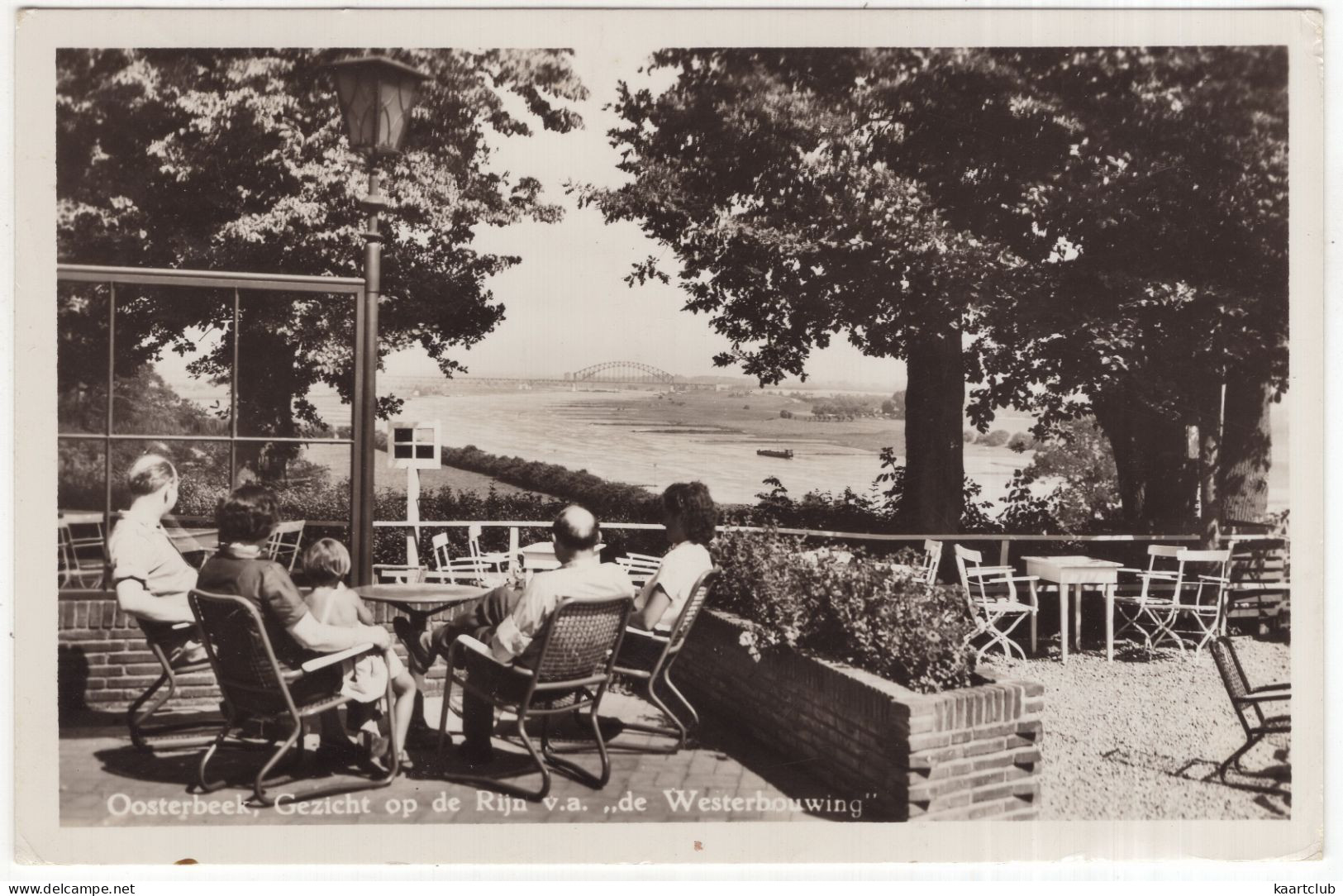 Oosterbeek, Gezicht Op De Rijn V.a. 'de Westerbouwing' - (Gelderland, Nederland/Holland) - 1953 - Terras - Oosterbeek