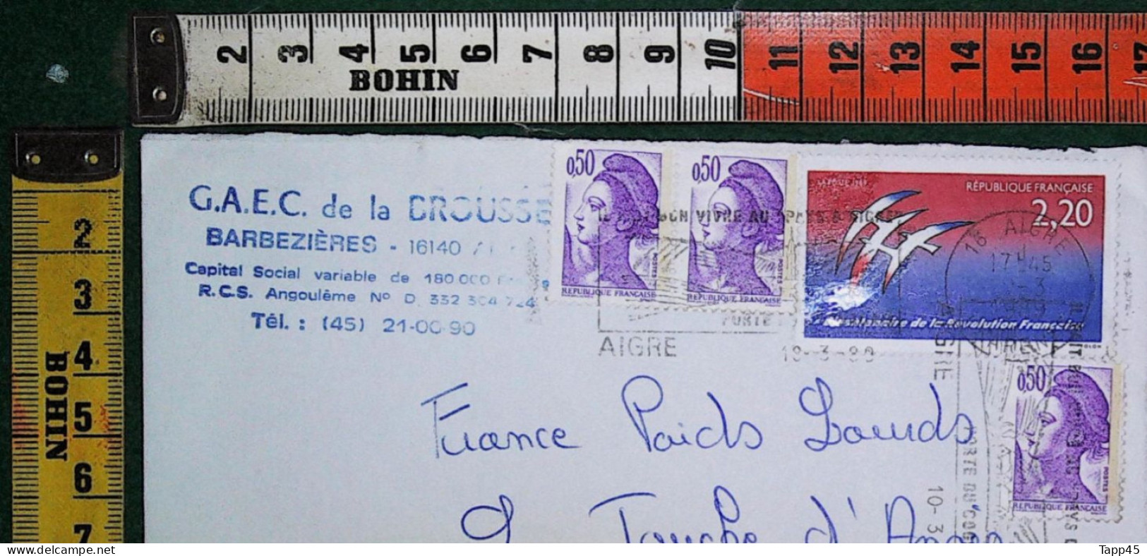 Timbres >sur Support Postal >pour Cette Série (Réf:Tv 6 /10) Exceptionnellement  Frais+port 1€00 (pour 2/3 Env Maxi 1€50 - Sin Clasificación