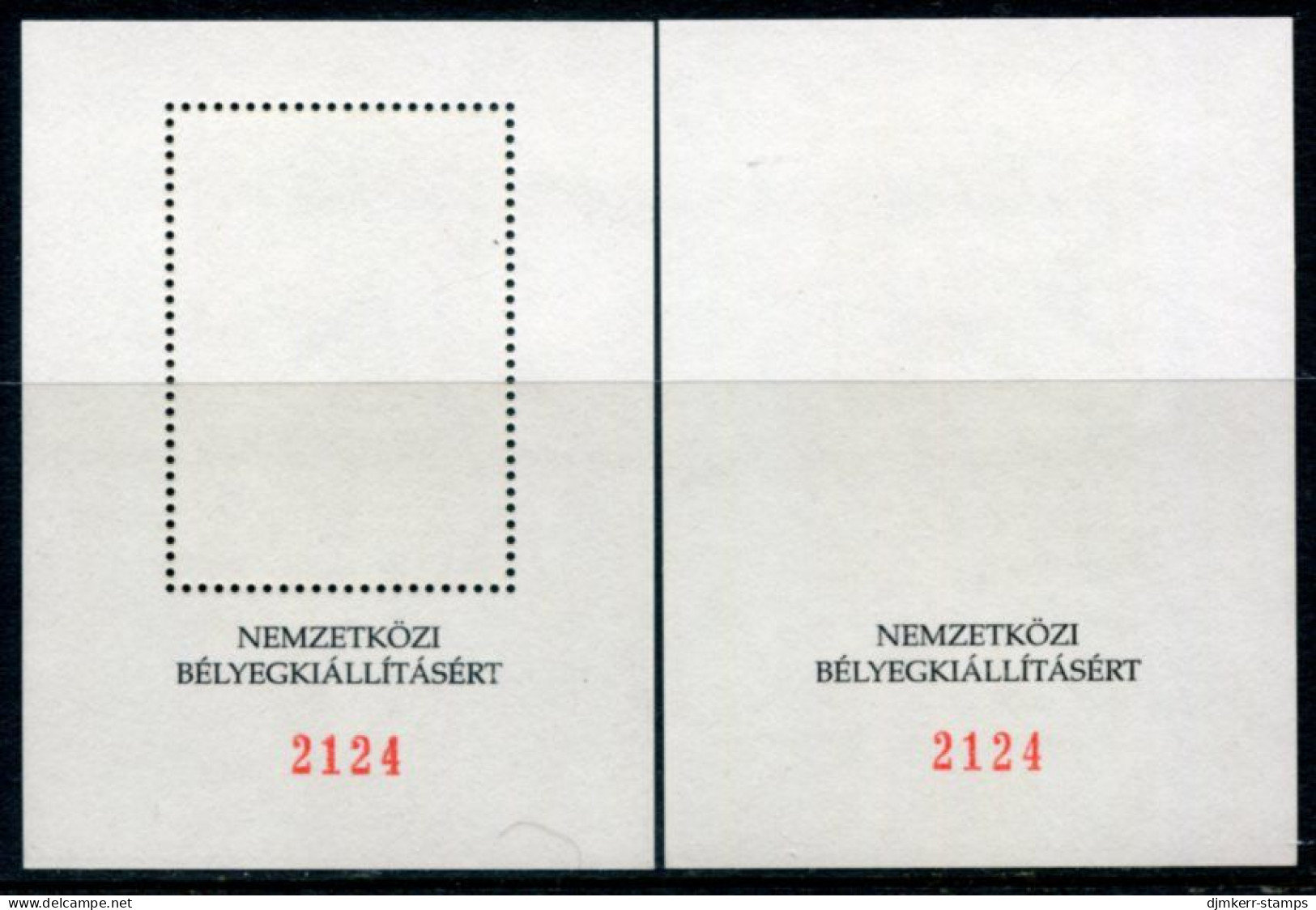 HUNGARY 2000 Millenium: Lluminated Initial From Chronicle Of St. Isztvan Two Blocks MNH / **.. - Souvenirbögen