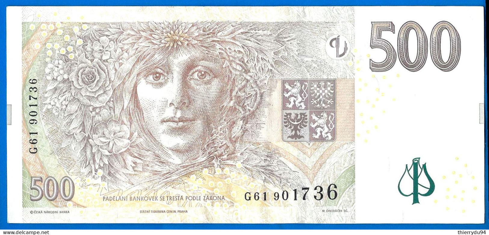 Republique Tcheque 500 Couronnes 2009 Que Prix + Port Korun Czech Republic Ceska Paypal Bitcoin Crypto OK - Tschechien