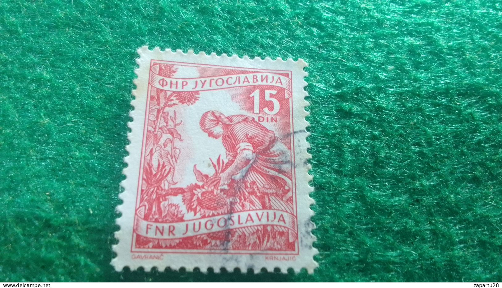 YOGUSLAVYA-    1950-1960  15  DİN.    USED - Oblitérés