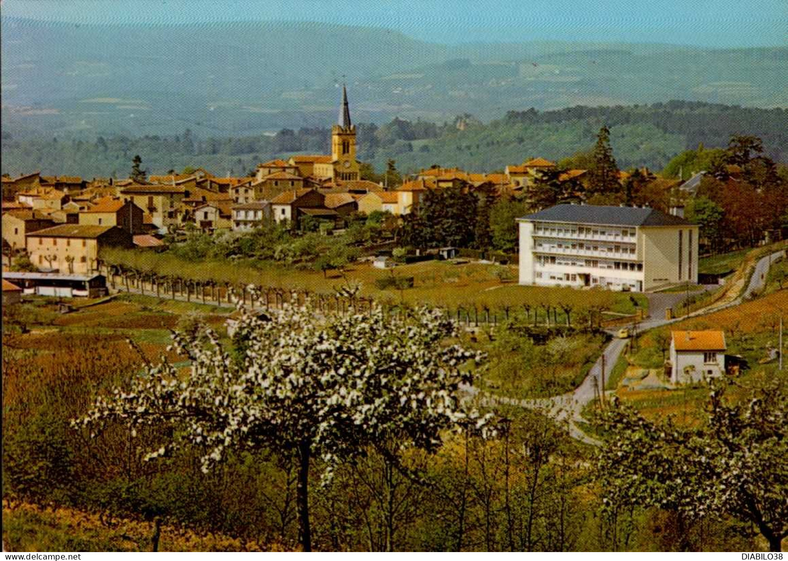 LE BOIS D ' OINGT   ( RHONE )   LA MAISON DE CONVALESCENCE  " MON REPOS " ET LE VILLAGE - Le Bois D'Oingt