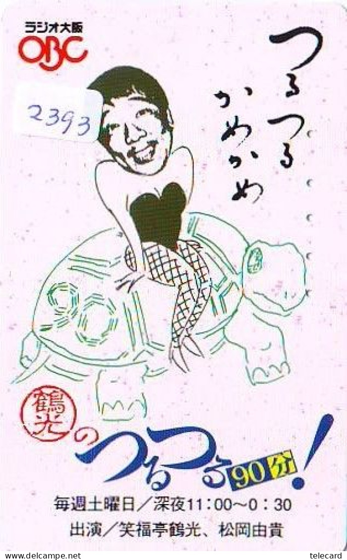 Télécarte Japon * TURTLE (2393) PHONECARD JAPAN * TORTUE * TELEFONKARTE * SCHILDKRÖTE * SCHILDPAD - Turtles