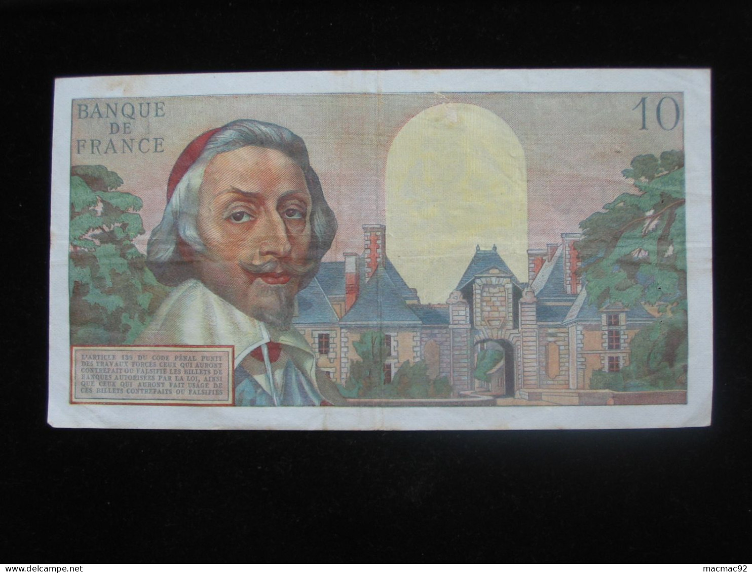 10 Dix Nouveaux Francs RICHELIEU   2-7-1959     **** EN ACHAT IMMEDIAT **** - 10 NF 1959-1963 ''Richelieu''