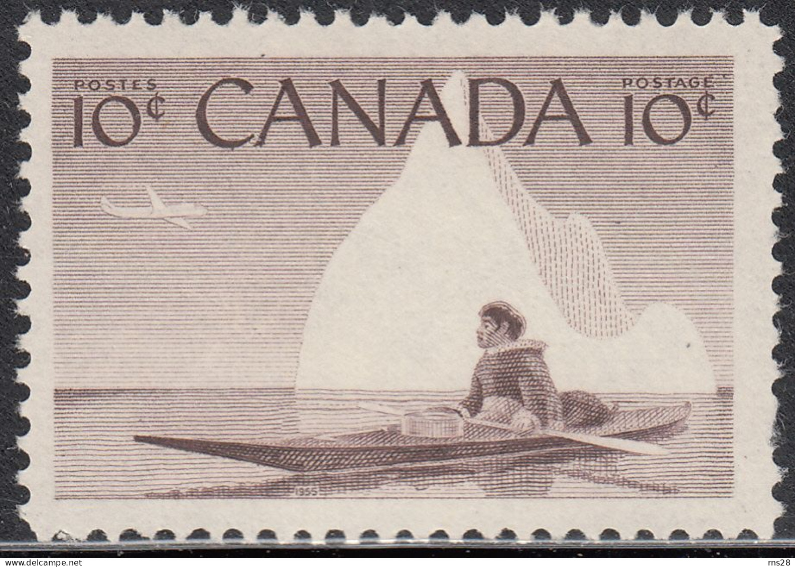 Canada Scott # 351 MNH Inuk & Kayak - Neufs