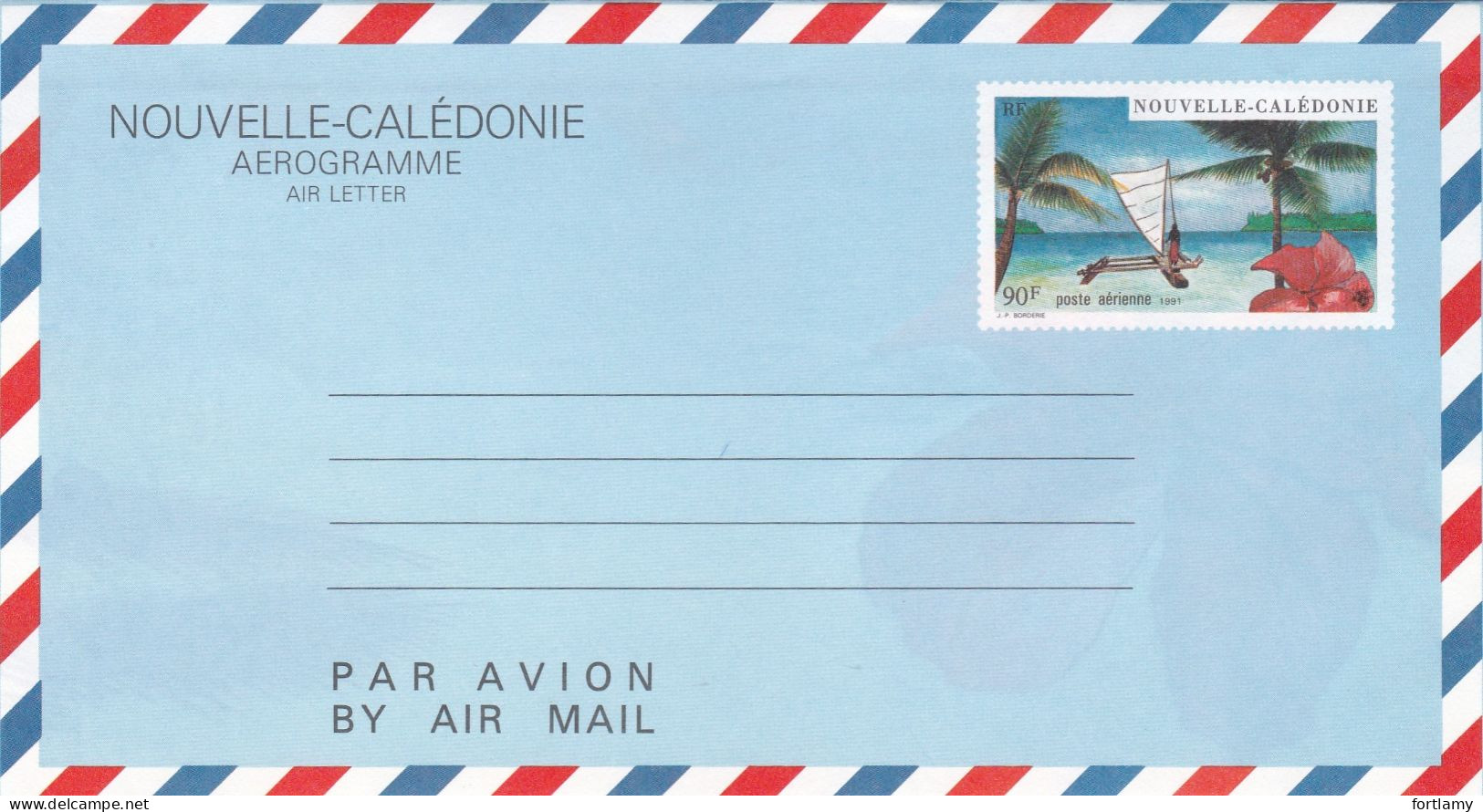 LOT 479 NOUVELLE CALEDONIE  AEROGRAMME N° 11 - 12 - 13 - 14 - Luchtpostbladen