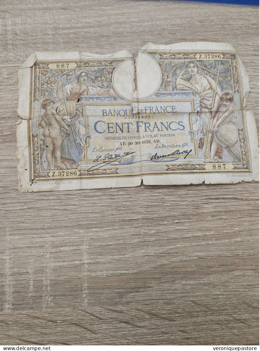 Billet De 100 Francs - ...-1889 Franchi Antichi Circolanti Durante Il XIX Sec.
