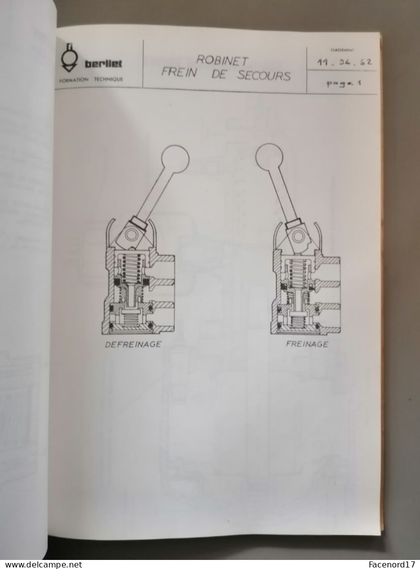 Documentaire Technique Formation Berliet 4 volumes 1977