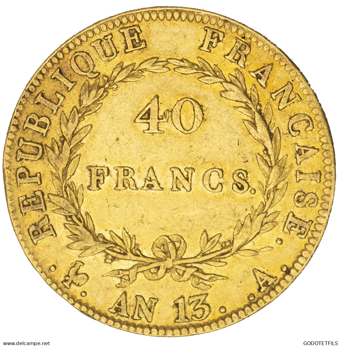 Premier Empire- 40 Francs Napoléon Ier An 13 (1805) Paris - 40 Francs (oro)