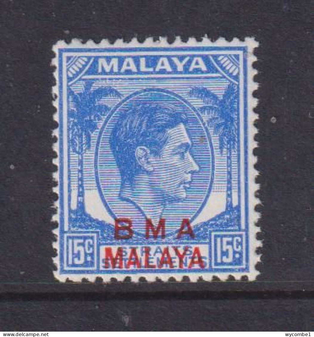 MALAYA (BRITISH MILITARY ADMINISTRATION)  -  1945-48 Overprinted BMA Malaya 15c Never Hinged Mint - Malaya (British Military Administration)