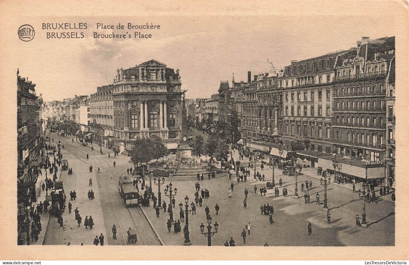 BELGIQUE - Bruxelles - Vue Sur La Place De Brouckère - Animé - Carte Postale Ancienne - Places, Squares