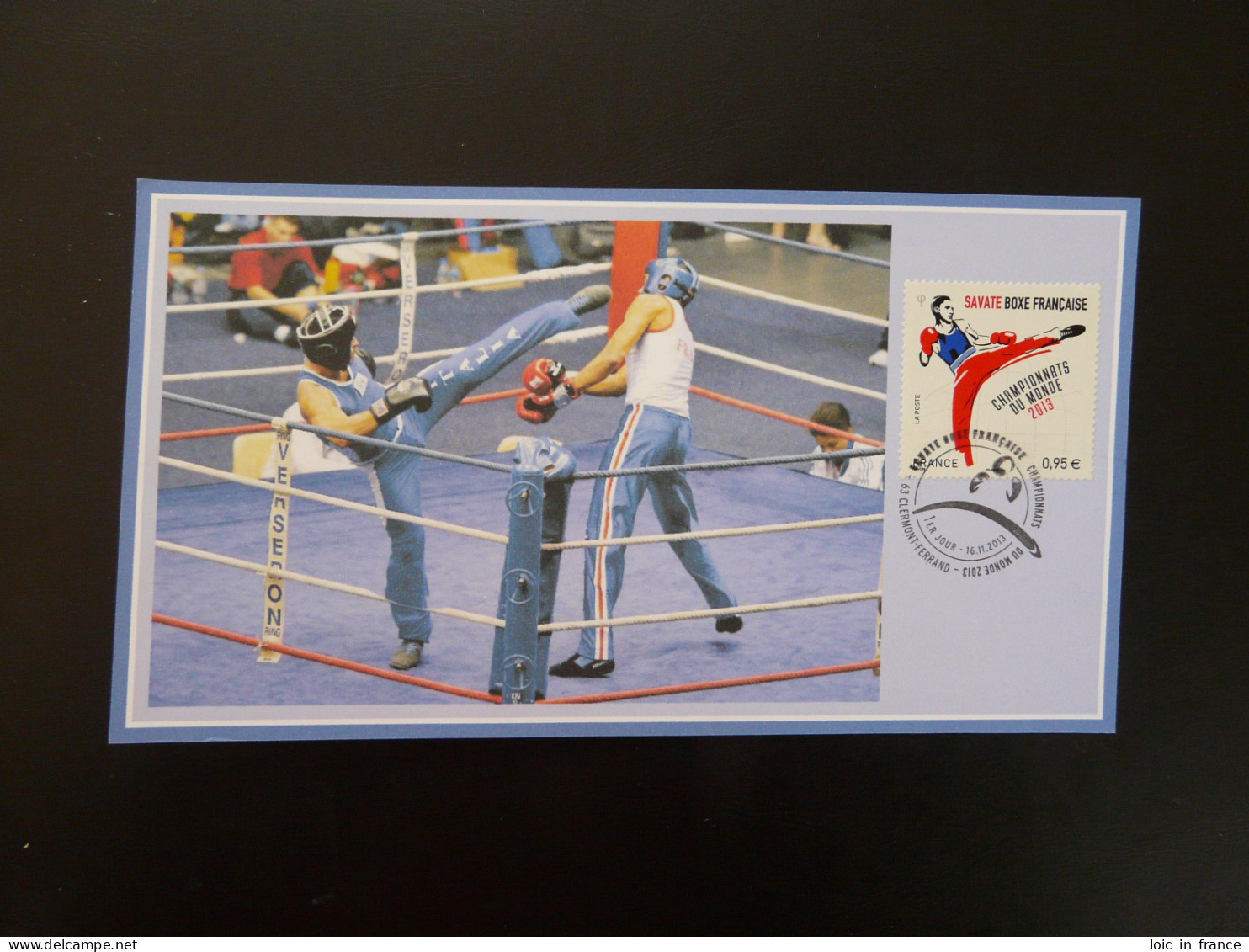 Carte FDC Card Championnat Du Monde Savate Boxe Francaise Clermont Ferrand 63 Puy De Dome France 2013 - Ohne Zuordnung