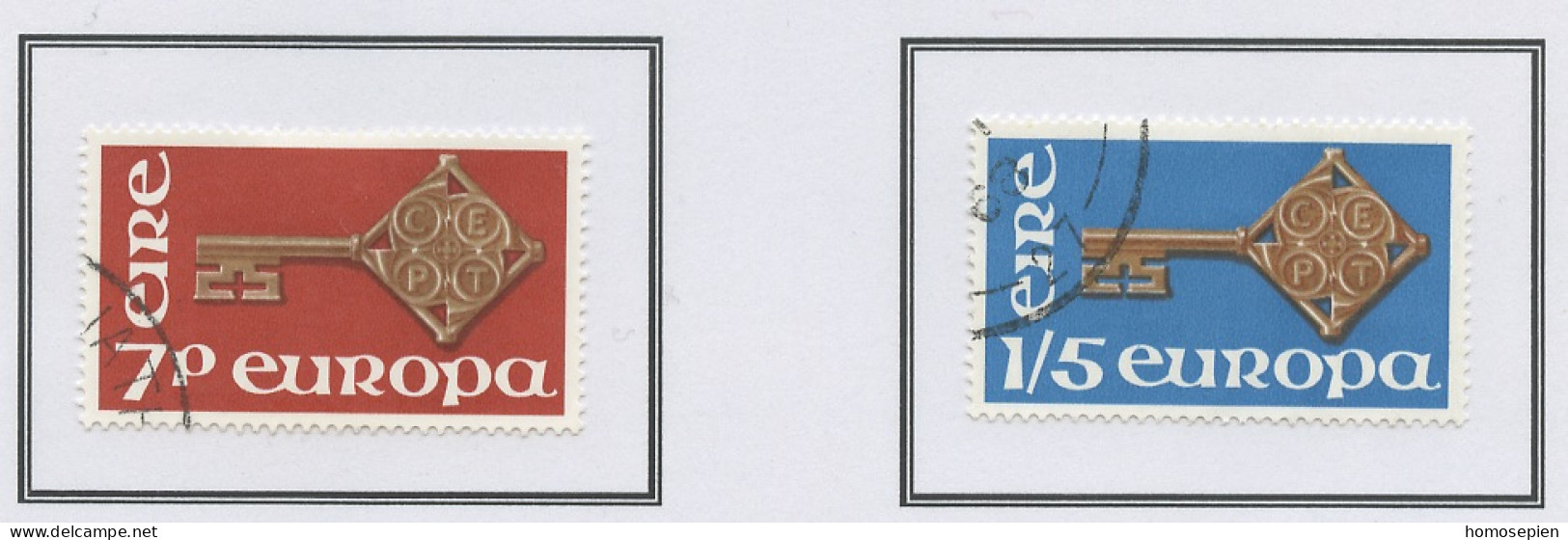 Europa CEPT 1968 Irlande - Ireland - Irland Y&T N°203 à 204 - Michel N°202 à 203 (o) - 1968