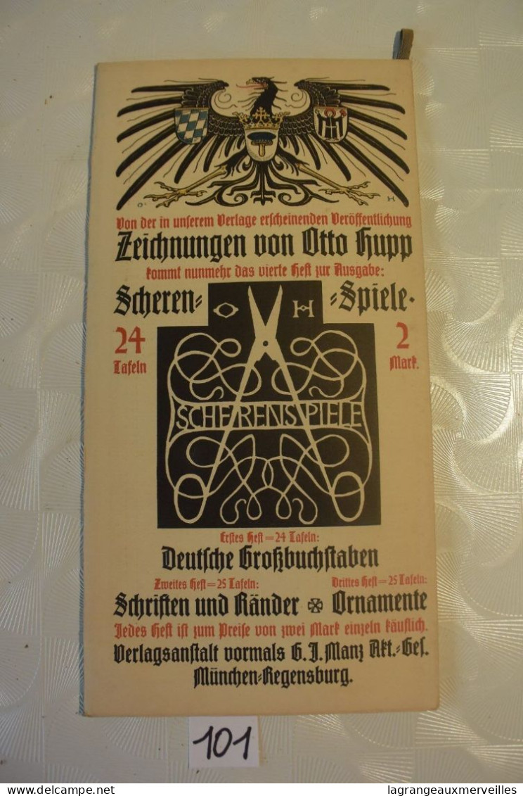 C101 MUNCHENER KALENDER 1915 German Pulp Paper Otto Hupp WW1 WW2 N°2 - Groot Formaat: 1901-20