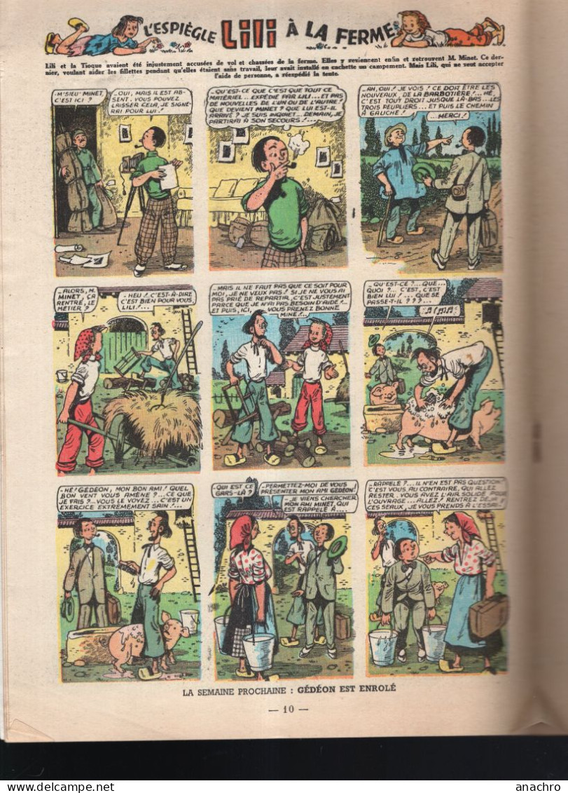 Magazine FILLETTE  N°413 De 1954 Concourir Dans Un Rodéo AGGIE LILI YOLANDE La Sportive - Fillette