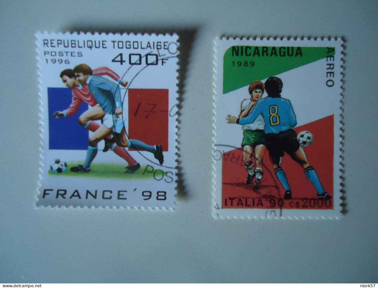 TOGO LOT 2 FOOTBALL SOCCER WORLD CUP - Autres & Non Classés