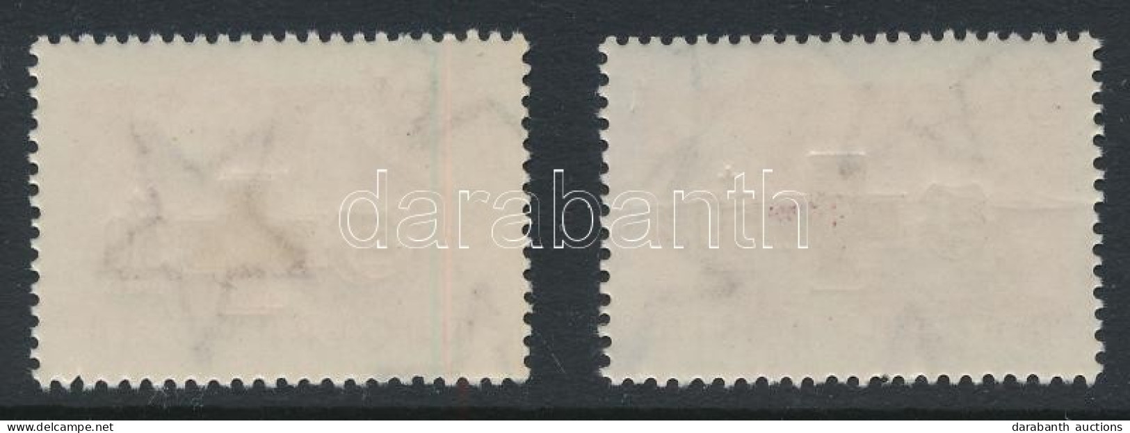 O 1957 Vöröskereszt 30f Kettős Felülnyomattal: Normál és Vaknyomat + Támpéldány / Mi 1483 With Double Overprint: Blind A - Other & Unclassified