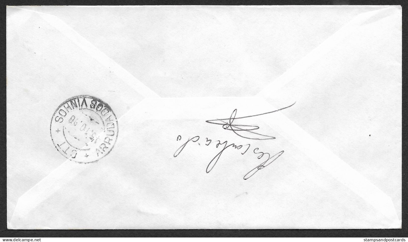 Portugal Lettre Retourné 1990 Cachet Commemoratif Expo Philatelique Santa Maria Da Feira Event Postmark Returned Cover - Postembleem & Poststempel