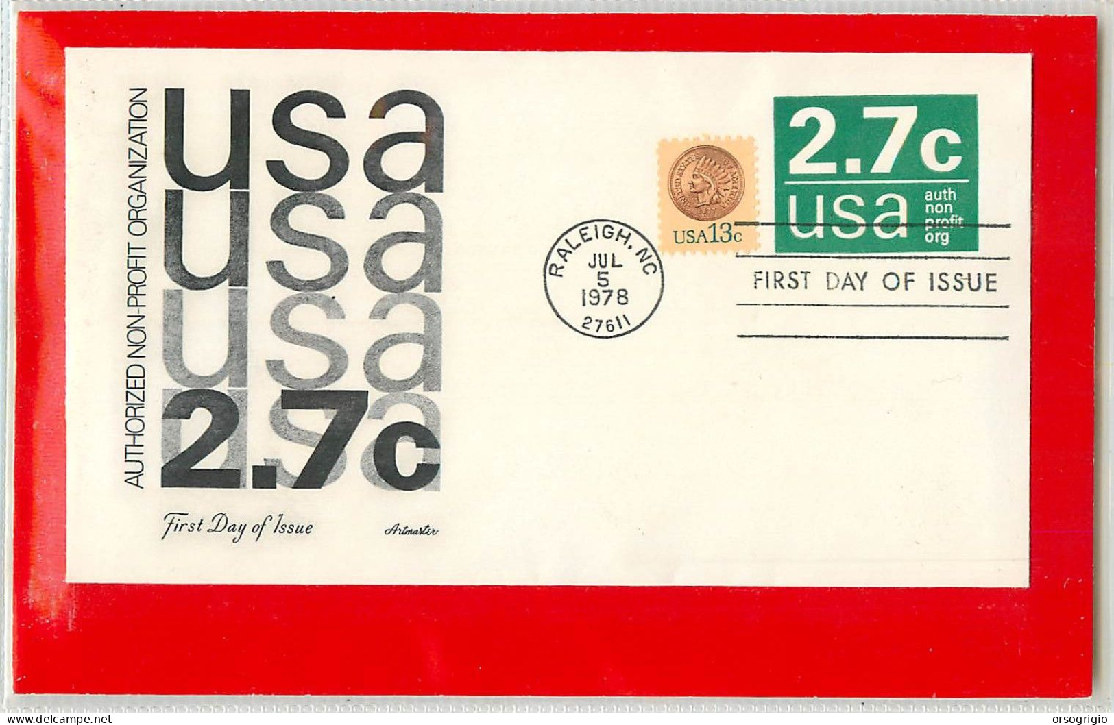 USA - Intero Postale - Ganzsachen - Stationery -  Authorized Non-profit  2.7c. - 1961-80