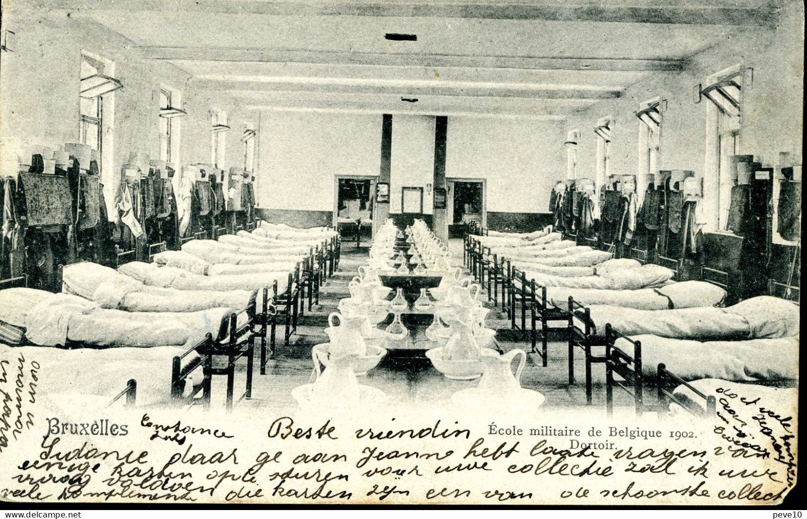 Bruxelles   Ecole Militaire De Belgique En 1902  Dortoir - Onderwijs, Scholen En Universiteiten