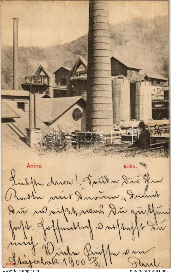 * T2/T3 1900 Anina, Stájerlakanina, Steierdorf; Kohó / Ironworks, Factory, Furnace (fl) - Zonder Classificatie