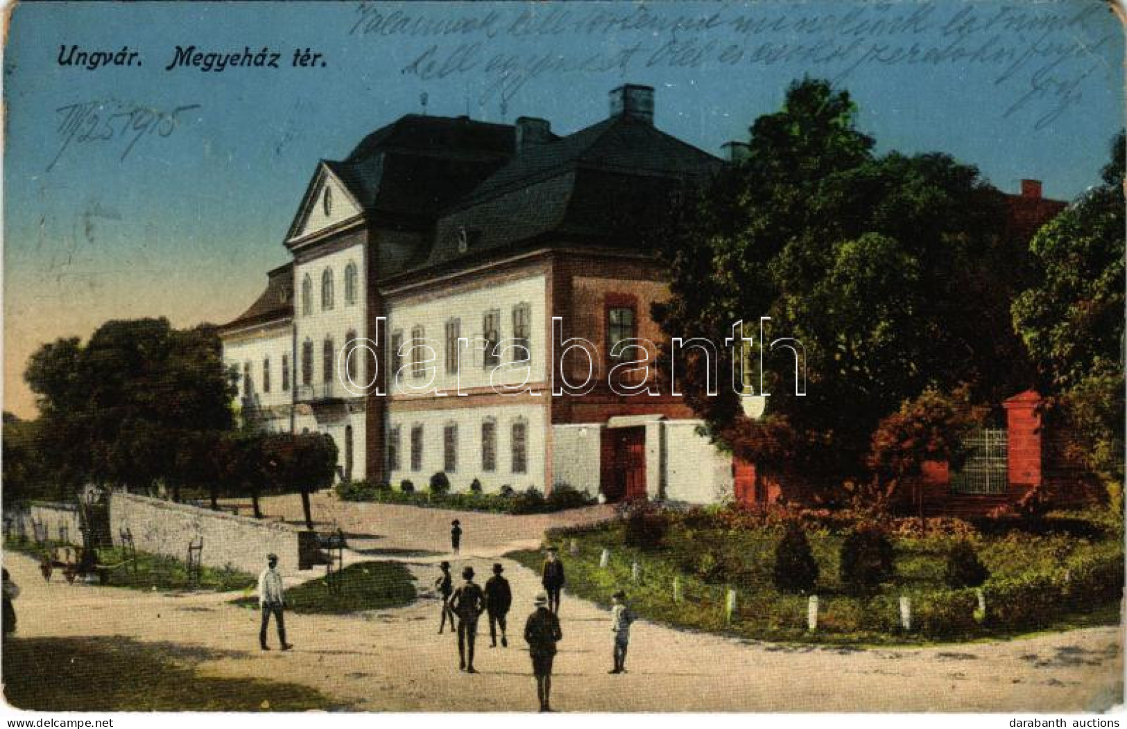 T2/T3 1915 Ungvár, Uzshorod, Uzhhorod, Uzhorod; Megyeház Tér / County Hall (EK) - Non Classés